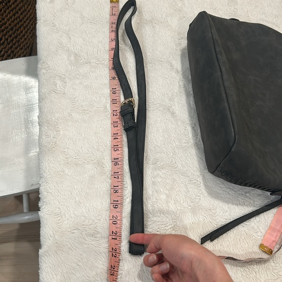 Free People - Charcoal Deep Gray 2-Way Handbag - Picture 15 of 16